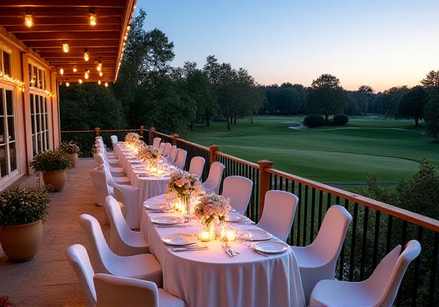 La terrazza panoramica della Clubhouse Stellari Drives
